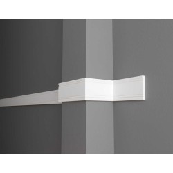 Декоративная рейка (молдинг) из полистирола Decor-Dizayn Белая Лепнина 150 A