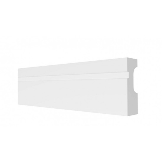 Декоративная рейка (молдинг) из полистирола Decor-Dizayn Белая Лепнина DD01