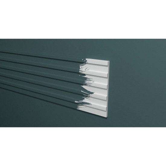 Стеновая панель из дюрополимера Decor-Dizayn Белая Лепнина DD901 (3 метра)