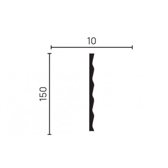 Стеновая панель из дюрополимера Decor-Dizayn Белая Лепнина DD903