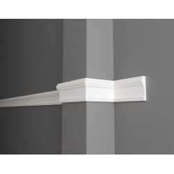 Декоративная рейка (молдинг) из полистирола Decor-Dizayn Белая Лепнина 147 A