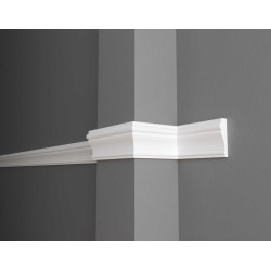 Декоративная рейка (молдинг) из полистирола Decor-Dizayn Белая Лепнина 152 A