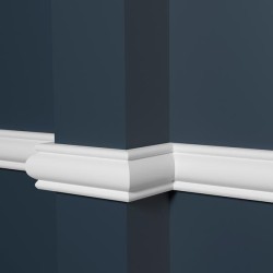 Декоративная рейка (молдинг) из полистирола Decor-Dizayn Белая Лепнина 157 A