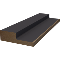 Заглушка левая МДФ WellMaker Графит 19x64 (ПНл-37)