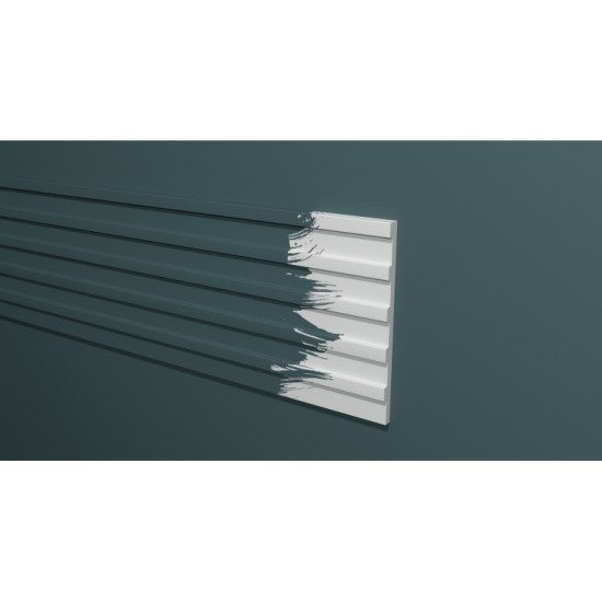 Стеновая панель из дюрополимера Decor-Dizayn Белая Лепнина DD901