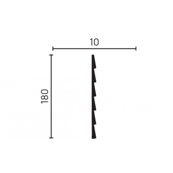 Стеновая панель из дюрополимера Decor-Dizayn Белая Лепнина DD906