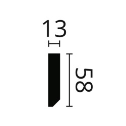 Плинтус напольный из полистирола Noel & Marquet NMC FT2