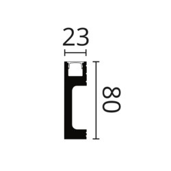 Плинтус напольный из полистирола Noel & Marquet NMC IL10 (подсветка)