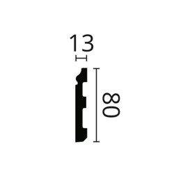 Плинтус напольный из полистирола гибкий Noel & Marquet FL1 FLEX