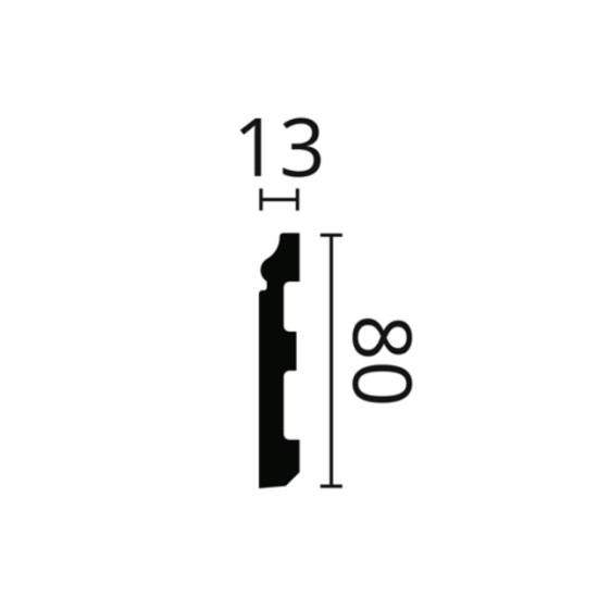 Плинтус напольный из полистирола гибкий Noel & Marquet FL1 FLEX Плинтус напольный из полистирола гибкий Noel & Marquet FL1 FLEX