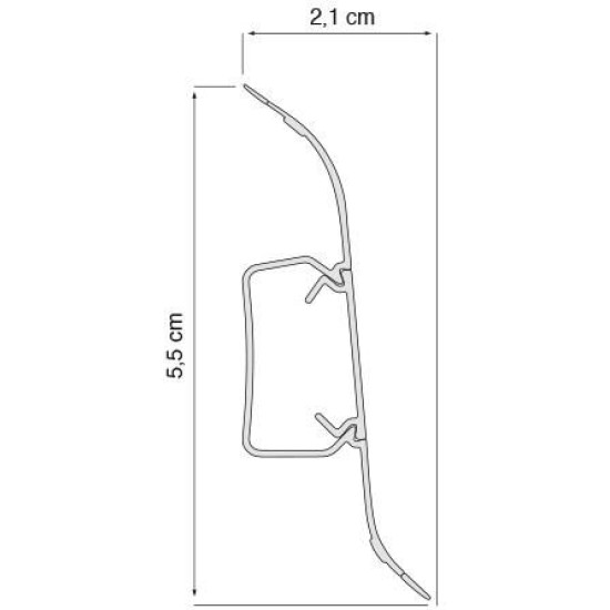 Плинтус VOX Smart Flex 504 Клен Плинтус VOX Smart Flex 504 Клен