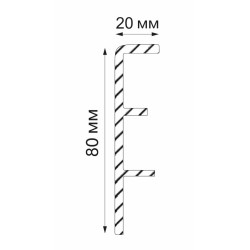 Плинтус напольный Rico Concept Бамбук золотистый 80013