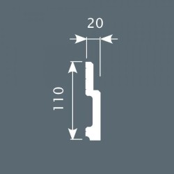 Плинтус напольный из экополимера Cosca PX010 110x20