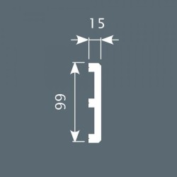 Плинтус напольный из экополимера Cosca PX012 99x15