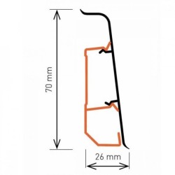 Плинтус Arbiton INDO 03 Дуб лофт