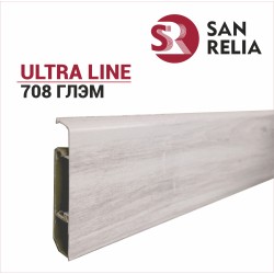 Плинтус напольный Sanrelia Ultra Line (77 мм) Гэм 708