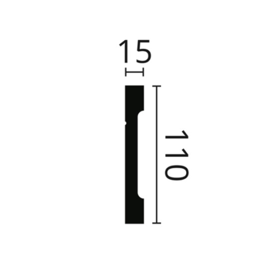 Плинтус напольный из полистирола Noel & Marquet NMC FD2 Плинтус напольный из полистирола Noel & Marquet NMC FD2