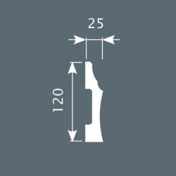 Плинтус напольный из экополимера Cosca PX009 120x25