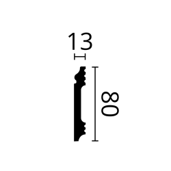 Плинтус напольный из полистирола Noel & Marquet NMC FL1