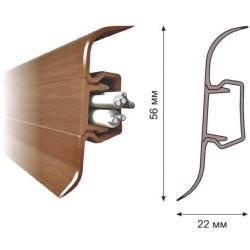 Плинтус Rico Leo 102 Ольха серая