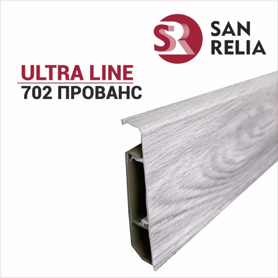 Плинтус напольный Sanrelia Ultra Line (77 мм) Прованс 702
