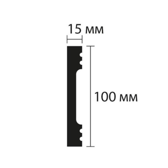 Плинтус напольный из полистирола Noel & Marquet NMC FD10